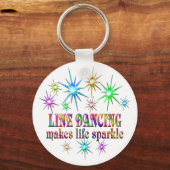 Line Dansende Sparkles Sleutelhanger (Voorkant)