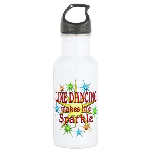 Line Dansende Sparkles Waterfles (Voorkant)