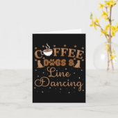 Line Dansgroep Dance Teacher Dancer Choreograp Kaart (Gele Bloem)