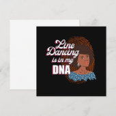 Line Dansing is mijn DNA-lijn Dance Country Cadeft Kaart (Voorkant / Achterkant)