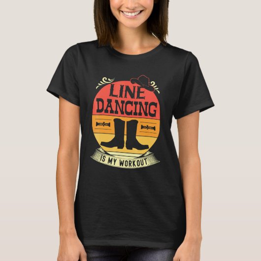 Line Dansing is mijn workout Cardio 1 T-shirt (Voorkant)