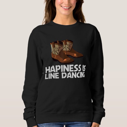Line Dansing Mannen Women Country Line Dance Rodeo Trui (Voorkant)