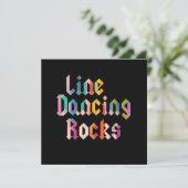 Line Dansing Rocks Line Dance Country Boots Kaart (Staand voorkant)