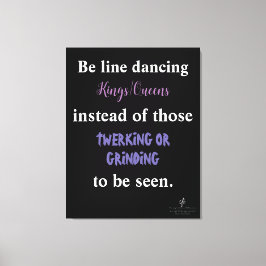 Line Dansings Kings/Queens I Canvas Afdruk
