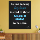 Line Dansings Kings/Queens II Canvas Afdruk (Insitu (Woonkamer))
