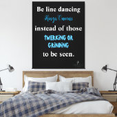Line Dansings Kings/Queens II Canvas Afdruk (Insitu (Slaapkamer))