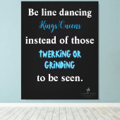 Line Dansings Kings/Queens II Canvas Afdruk (Insitu (Houten vloer))