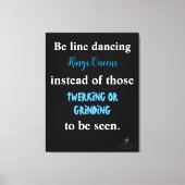 Line Dansings Kings/Queens II Canvas Afdruk (Voorkant)