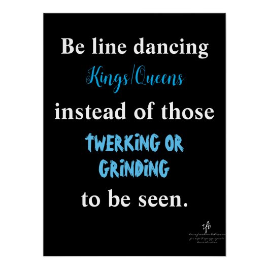 Line Dansings Kings/Queens II Perfect Poster (Voorkant)