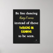 Line Dansings Kings/Queens III Canvas Afdruk (Voorkant)