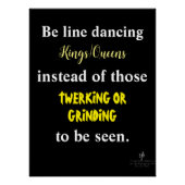 Line Dansings Kings/Queens III Perfect Poster (Voorkant)