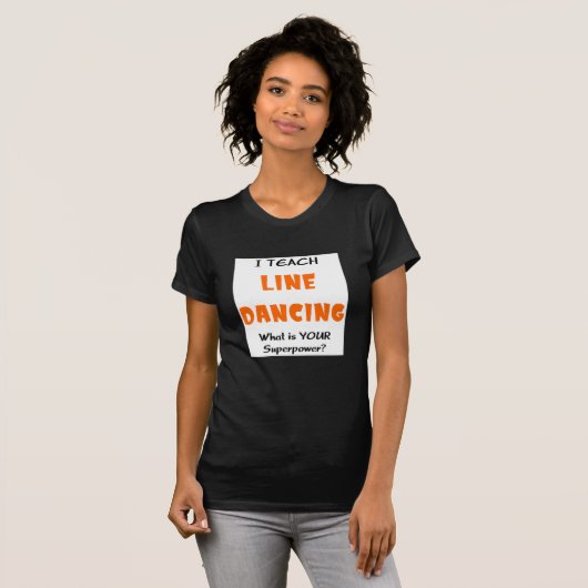line-dansles t-shirt (Voorkant volledig)