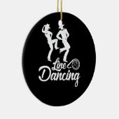 Line Dansline Dans soort dans elke cowboy Keramisch Ornament (Rechts)