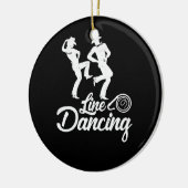 Line Dansline Dans soort dans elke cowboy Keramisch Ornament (Links)