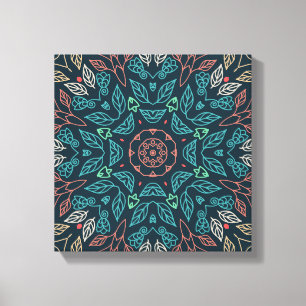 Line Drawing Colorful Abstract Calm Home Wall Art Canvas Afdruk