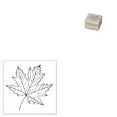 Line Drawn Leaf Rustic Wedding Stationery Rubberstempel (Gestempeld)