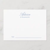 Line Drawns Floral Toile Baby shower Advies Kaart (Voorkant)