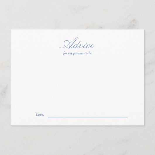 Line Drawns Floral Toile Baby shower Advies Kaart (Voorkant)