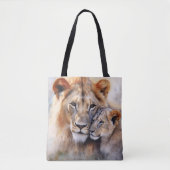 Line en Cub Eco-vriendelijke Canvas tas (Voorkant)