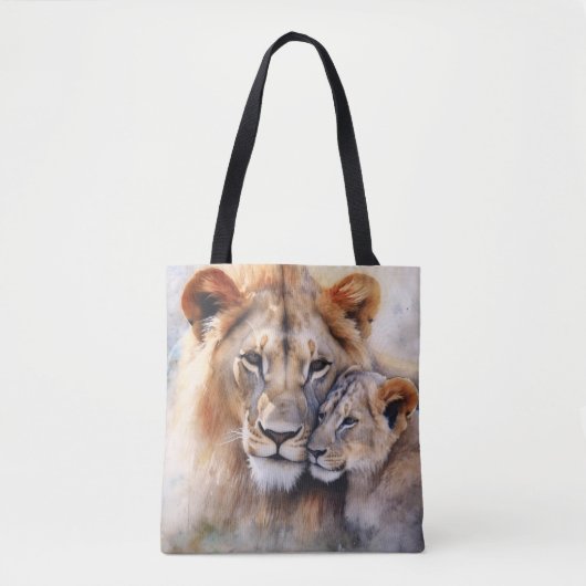 Line en Cub Eco-vriendelijke Canvas tas (Voorkant)