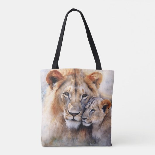 Line en Cub Eco-vriendelijke Canvas tas (Achterkant)