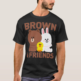 Line Friends Brown & Friends Trio Premium T-shirt