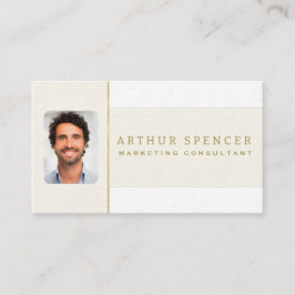 Line Golden Minimalist Professional-Visitekaartje Visitekaartje