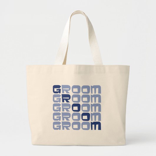Line Groom Gifts Grote Tote Bag (Voorkant)