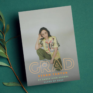 LINE HOLLOW AFSTUDEERDER   Aangepaste kleurenfoto  Aankondiging