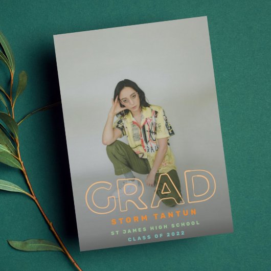 LINE HOLLOW AFSTUDEERDER | Aangepaste kleurenfoto  Aankondiging