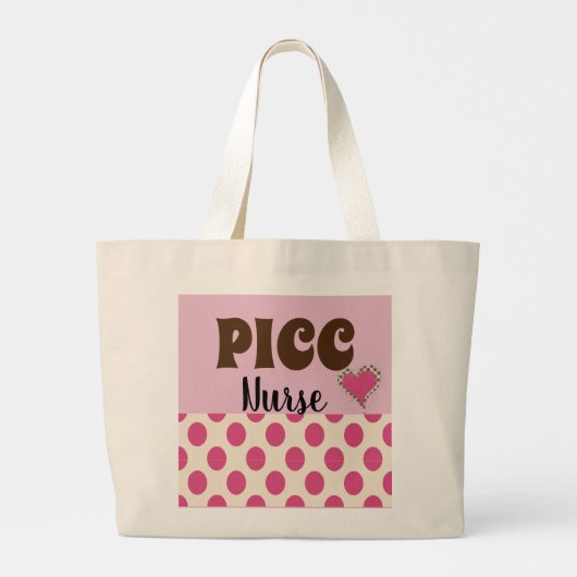 LINE-invoegreeks PICC, teken-PICC, alle Grote Tote Bag (Achterkant)