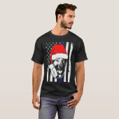 Line Kerstmis German Shepherd 241 T-shirt (Voorkant volledig)