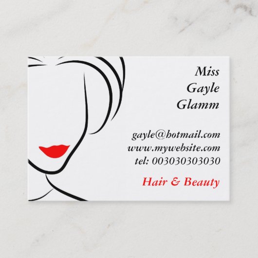 Line Lady Visitekaartje (Voorkant)