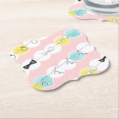 Line Line Ribbon Shoes! Kartonnen Onderzetters (Gekanteld)