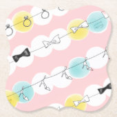 Line Line Ribbon Shoes! Kartonnen Onderzetters (Voorkant)