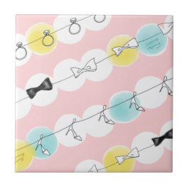 Line Line Ribbon Shoes Tegeltje