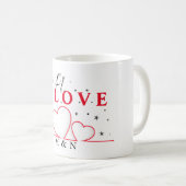 Line Of Hearts Light Of Love Koffiemok (Voorkant rechts)