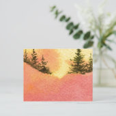 "Line of Pine #2" Briefkaart voor landwegen (Staand voorkant)