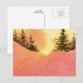 "Line of Pine #2" Briefkaart voor landwegen (Voorkant / Achterkant)