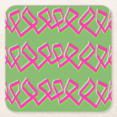 Line of Squares Coaster Kartonnen Onderzetters (Voorkant)