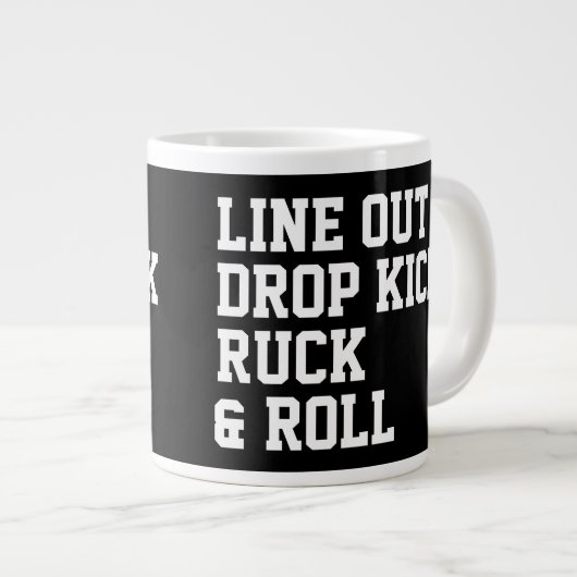 Line Out Kick Ruck en Roll Grote Koffiekop (Voorkant rechts)