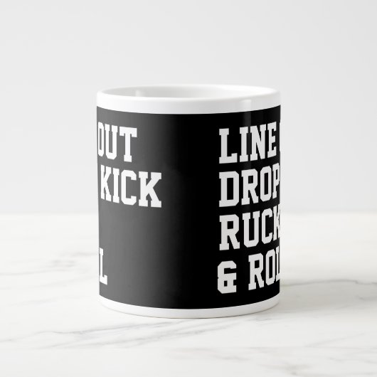Line Out Kick Ruck en Roll Grote Koffiekop (Voorkant)