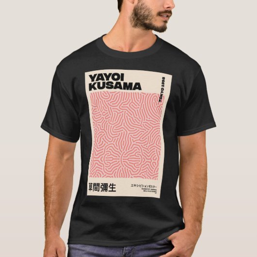 Line Pink Yayoi Kusama Classic T-Shirt (Voorkant)