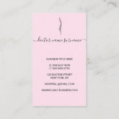 Line Roze Wervelkolom Orthopedische artsen Visitekaartje (Achterkant)