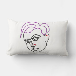 Line Sketch Throw Pillow Kussen