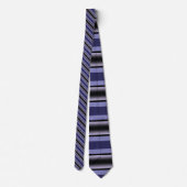 Line Stripe Pattern Of Black And Purple Colors Stropdas (Achterkant)
