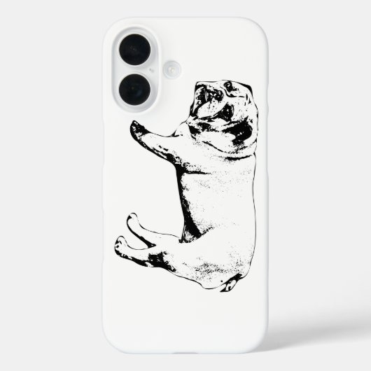Line Study Bulldog-Hoesje Case-Mate iPhone Case (Achterkant)