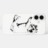 Line Study Bulldog-Hoesje Case-Mate iPhone Case (Achterkant (horizontaal))