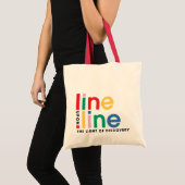 Line Upon Line-tas Tote Bag (Voorkant (product))