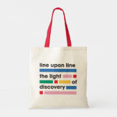 Line Upon Line tote Bag (Achterkant)